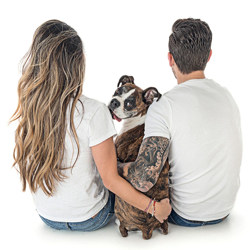 boxer with her mom and dad #tattoos